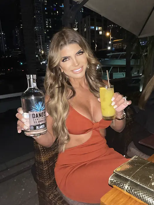 Teresa Giudice with Dano’s Tequila